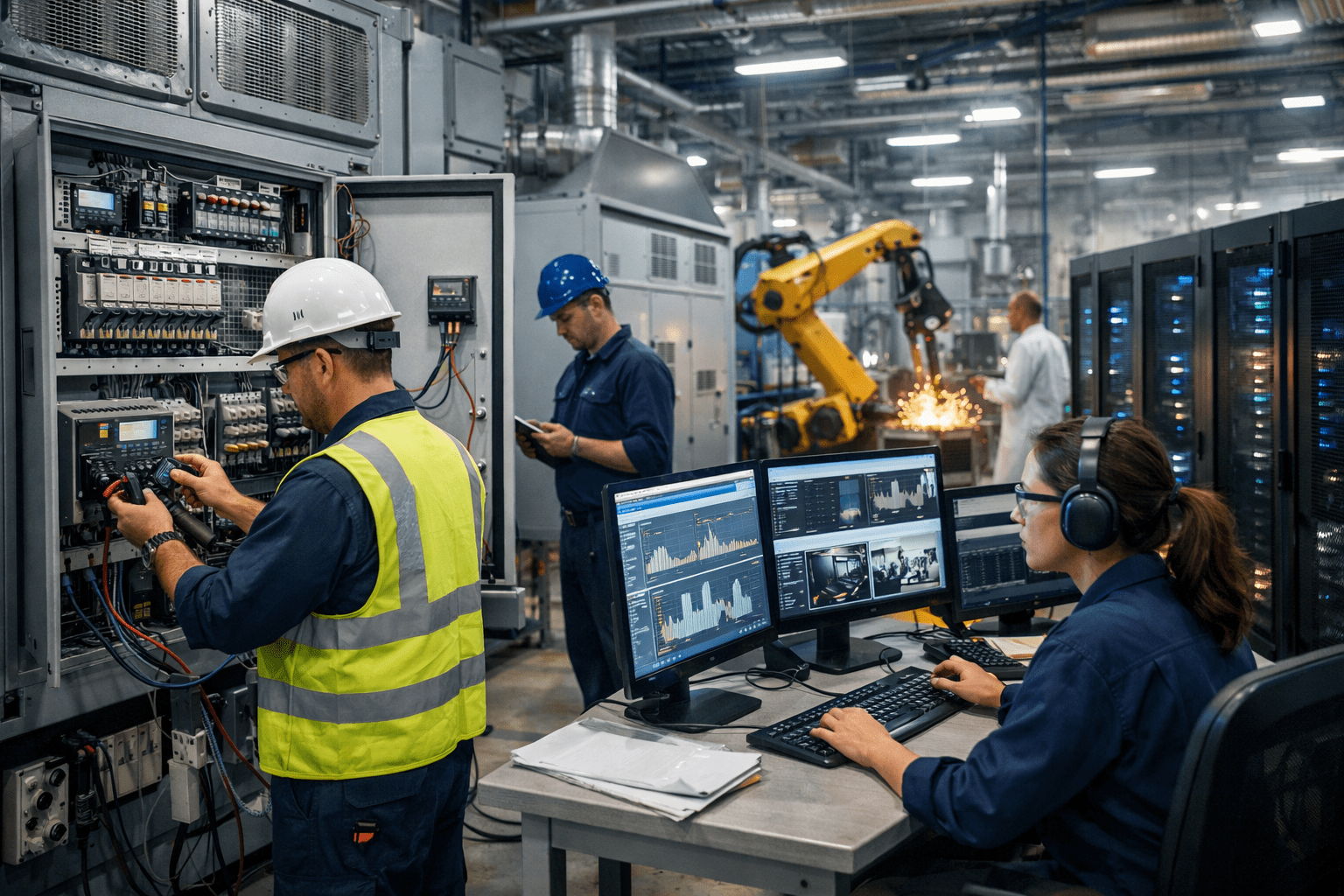 high-capacity electrical systems supporting critical facility operations