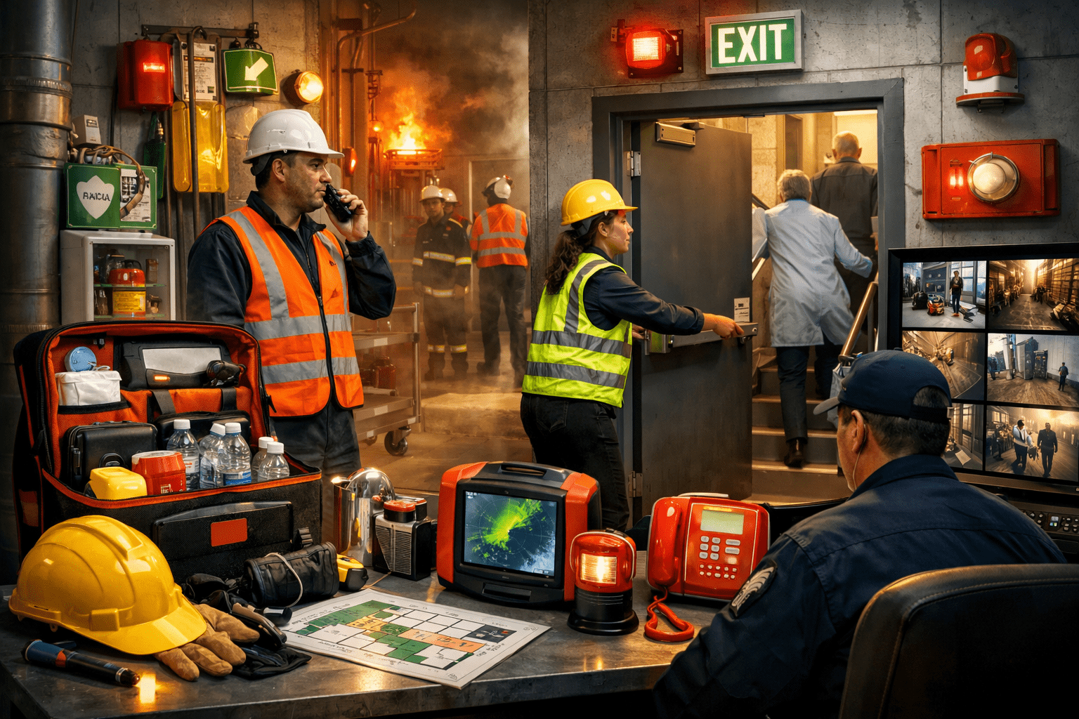 Emergency preparedness planning to improve safety and response in facilities