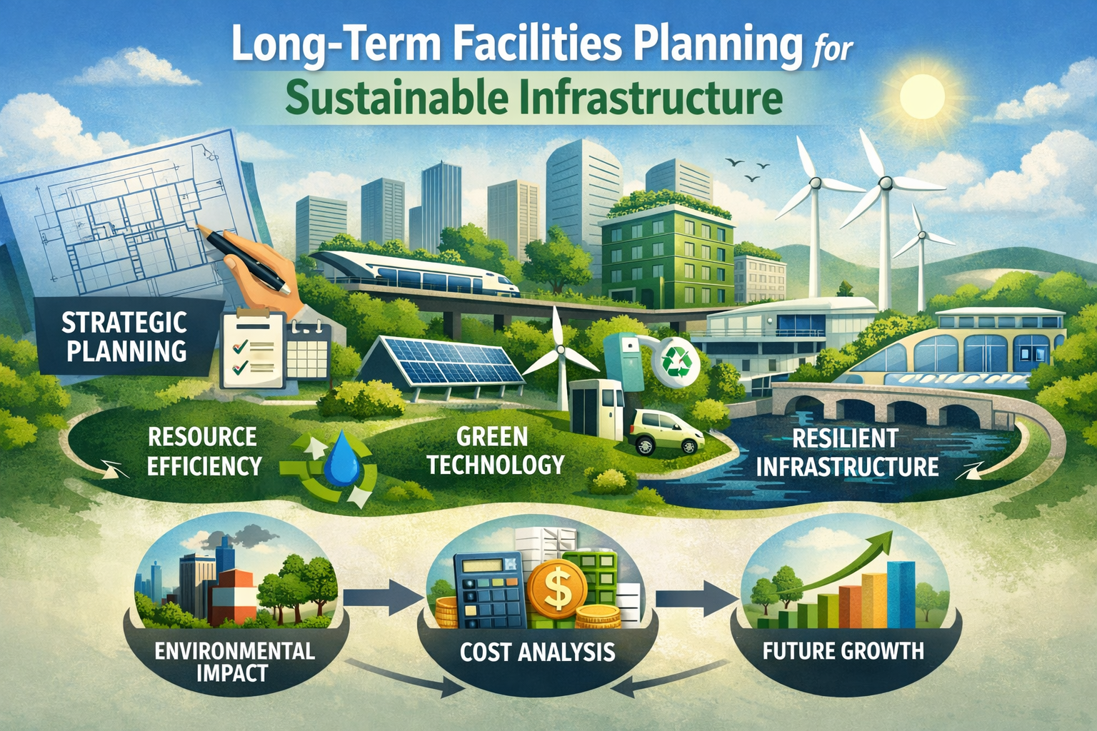 Long-term facilities planning for sustainable infrastructure