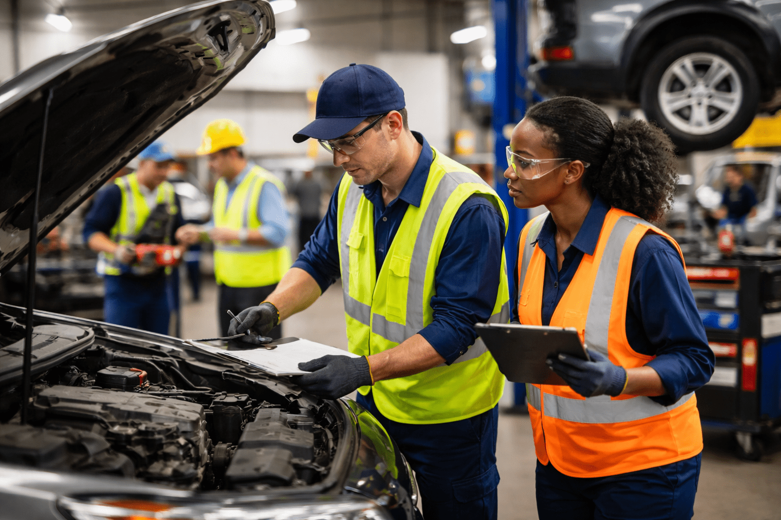 safety-sensitive workspaces in service facilities