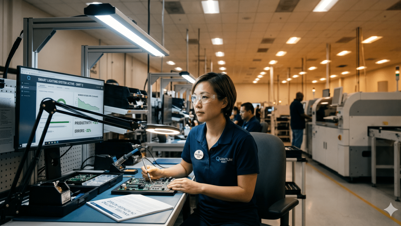 How Smart Lighting Reduces Worker Fatigue and Improves Workplace Performance