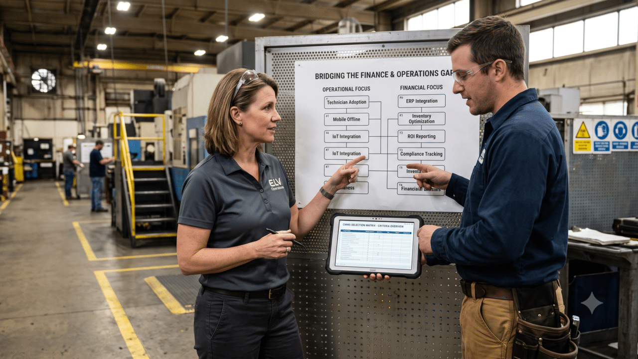 15 Crucial CMMS System Selection Criteria That Bridge Finance and Operations