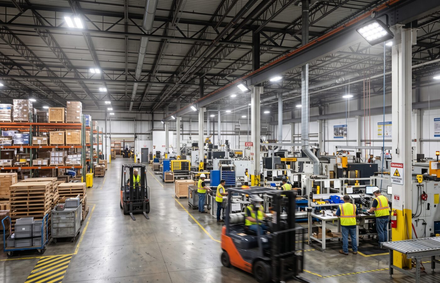 Industrial LED Flood Lights for Warehouses and Manufacturing Floors