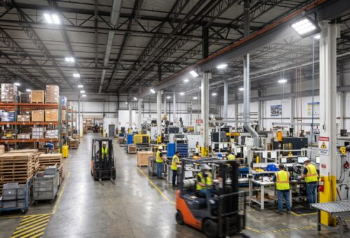 Industrial LED Flood Lights for Warehouses and Manufacturing Floors