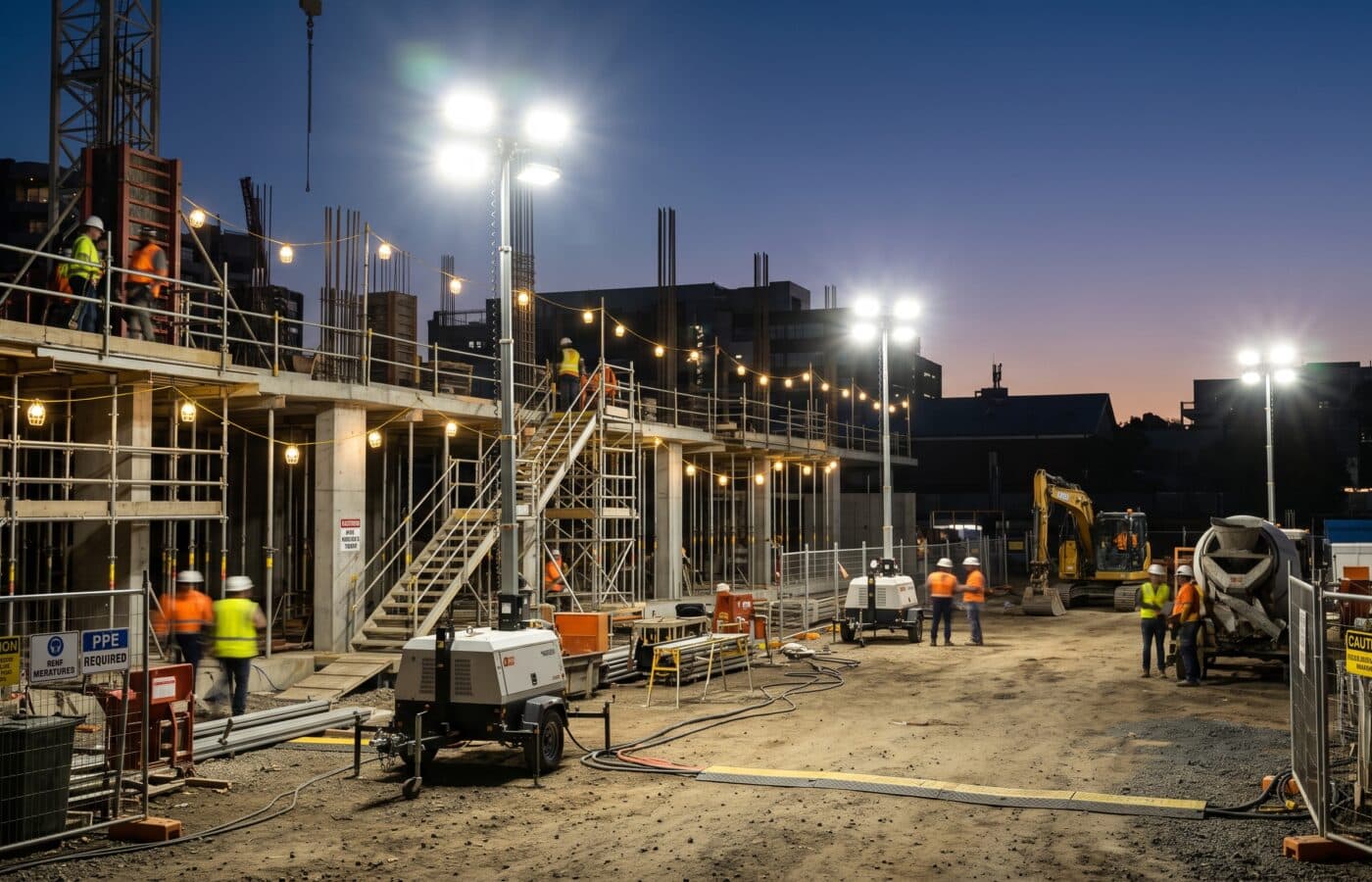 Job Site Lighting Requirements Every Contractor Should Know